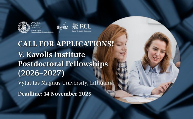 Call for Applications for V. Kavolis Institute Postdoctoral Fellowships